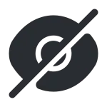 Eye Slash SVG Icon